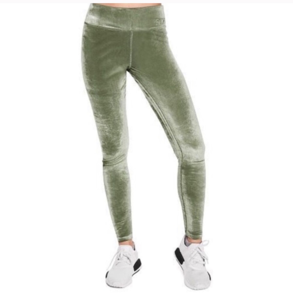 Victoria’s Secret PINK velvet green leggings